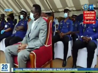 RTG - Cérémonie de décoration de la 42 ème promotion des officiers de police judiciaire