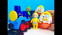 KINDER JOY SURPRISE Easter Egg Opening Teletubbies Toy Playmobil TRAIN-