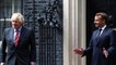 Diplomacy amid coronavirus pandemic: UK PM Boris Johnson and France's Emmanuel Macron trade bows