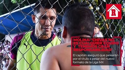 Molina: “El hecho de tener esta playera puesta engloba una gran responsabilidad"