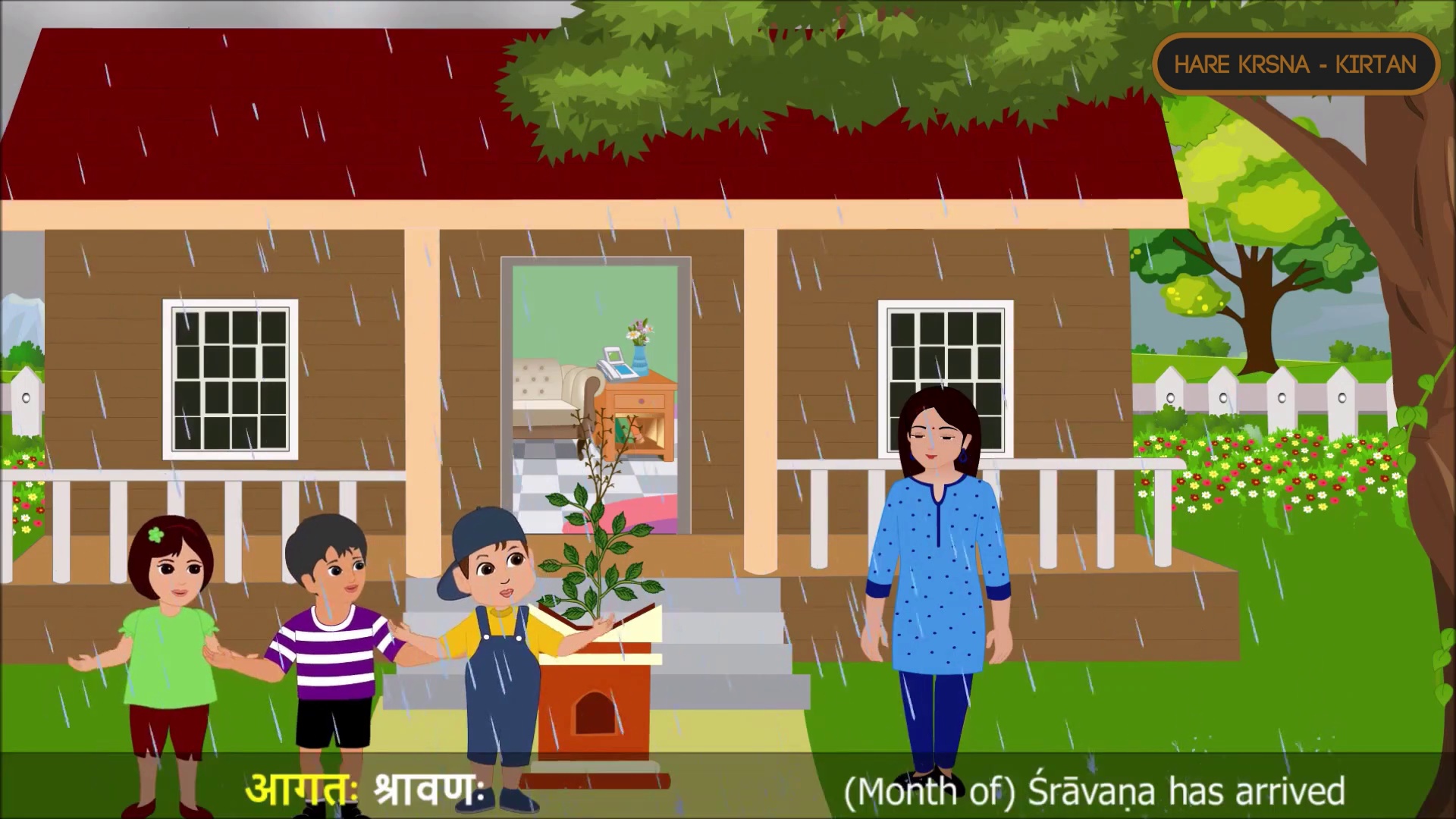 Weather | Season | Sanskrit Rhymes — 13 (मासाः ऋतवः च )  | Kids | Animated rhyme | Sanskrit language | learn vowels Nursery Rhymes For Kids |