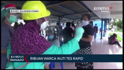 Ribuan Warga Bitung Jalani Rapid Tes