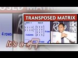 THE MATRIX'TRANSPOSED' (Part-4) for serious B.Com/B.B.A/B.Sc students #RaoSir113