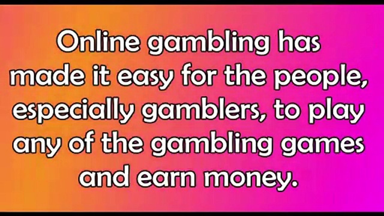 Bottom points about online gambling