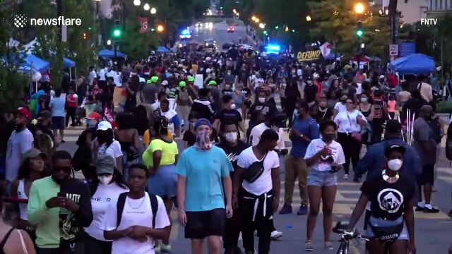 Hundreds gather in Washington to mark Juneteenth and denounce racism