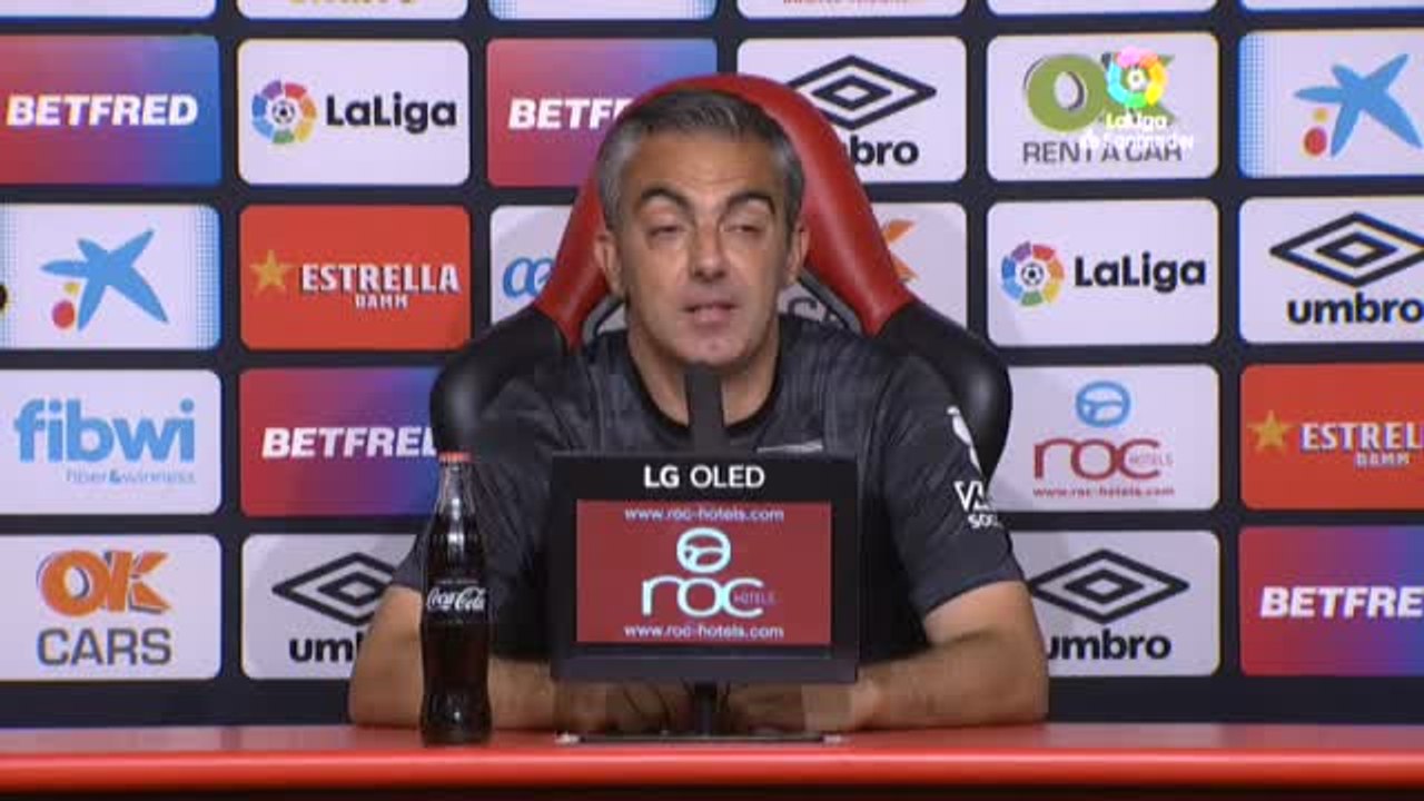 Vicente Moreno: "Tenía la sensación de que íbamos a ganar el partido"