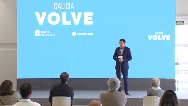 Feijoo en la presentación de la campaña de promoción turística 'Galicia volve'