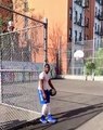 Basket-Ball - Watch St. Francis Brooklyn’s Larry Moreno nails a stunning basketball trick shot