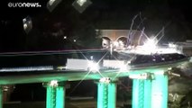 شاهد: توثيق عملية بناء جسر جنوة في إيطاليا بتقنية 