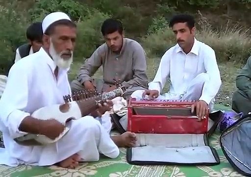 Traditional music instruments playing by a person.