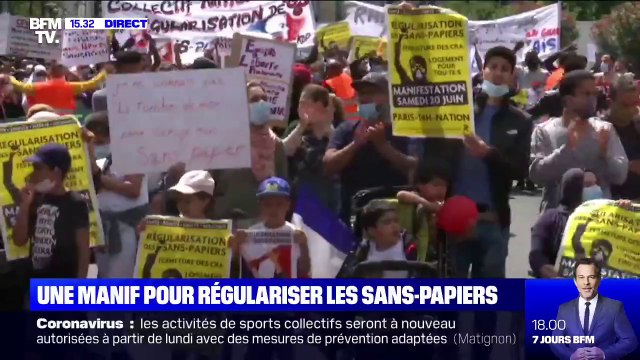 Manifestation pour les sans-papiers: pour Eric Coquerel (LFI), il faut reconnaître l'apport de ceux qui travaillent pour ce pays