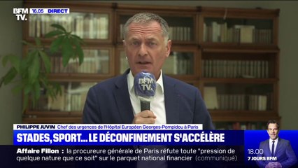 Pour le chef des urgences de l'hôpital Georges-Pompidou Philippe Juvin, l'accélération du déconfinement est "justifiée"