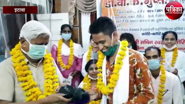 कोरोना योद्धा डॉक्टर नर्सो को किया गया सम्मानित