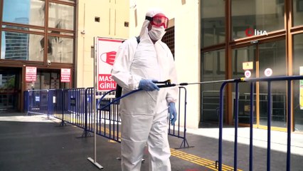 Adliye ve hukuk büroları dezenfekte edildi