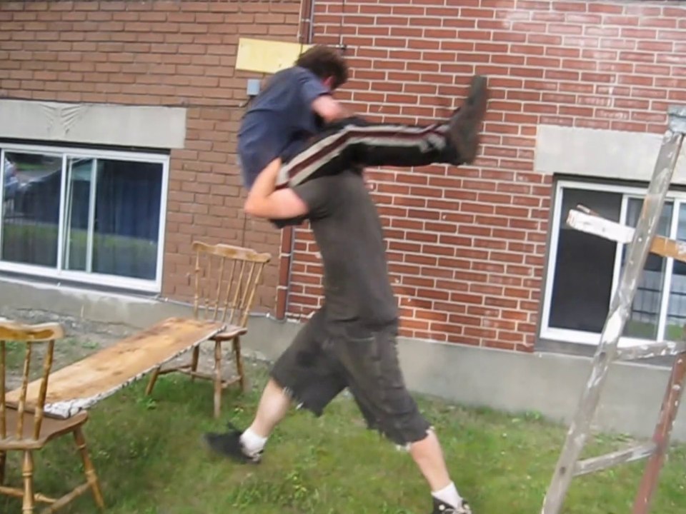 "Ladder Match" - Swede Savard VS The Bruiser - CHW Backyard Wrestling