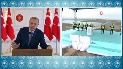 Cumhurbaşkanı Erdoğan, Kars Barajı açılışına katıldı