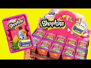 30 NEW SHOPKINS Season2 CASE 2015 ❤ Bolsitas Canastitas Sorpresa Pink Shopping Basket