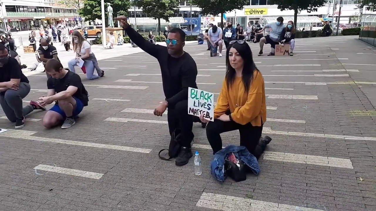 Black Lives Matters protest Corby