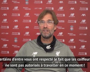 Liverpool - Klopp plaisante de la coupe de cheveux des journalistes