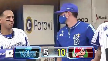 広島カープ6月20日 - 9回裏10-52アウトランナー1塁 - - 最後は公式戦初登板のスコット投手が1点で抑えてチームは連勝