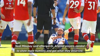 Tải video: Arteta hits back at Maupay dig at Arsenal players