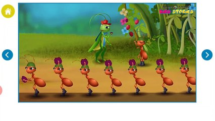 The ant and the lazy grasshopper // animated stories for kids// bedtime stories