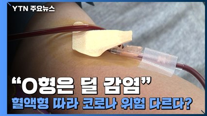 "O형은 덜 감염"...혈액형 따라 코로나 위험 다르다? / YTN