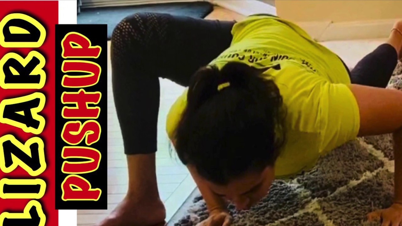 Lizard pushups or Reptile pushups