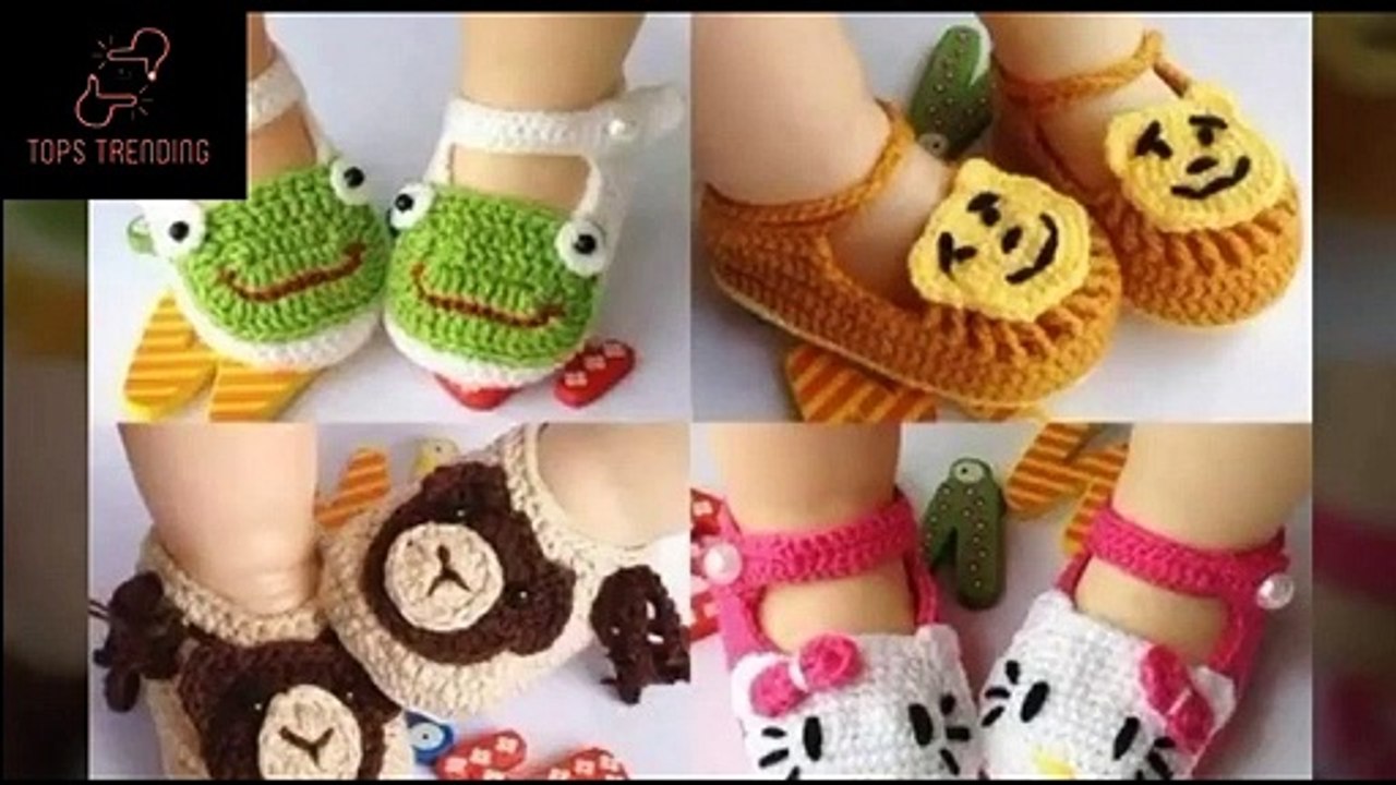 How to make Crochet Baby Shoes-Handmade baby shoes knitting designs