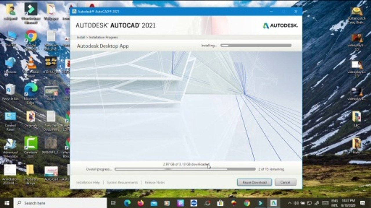 How to install auto cad