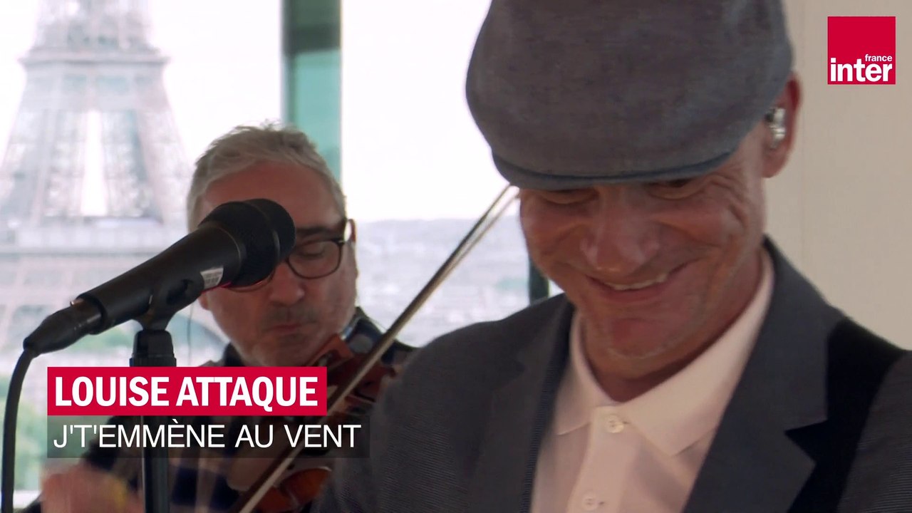 Louise Attaque : "J't'emmène au vent" pour France Inter à la Maison de la Radio
