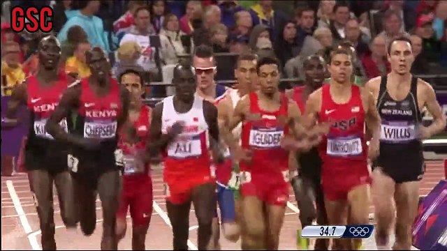 Taoufik Makhloufi Wins 1500m gold London 2012 Olympics.