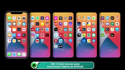 iOS 14 terá recurso para economizar bateria de AirPods