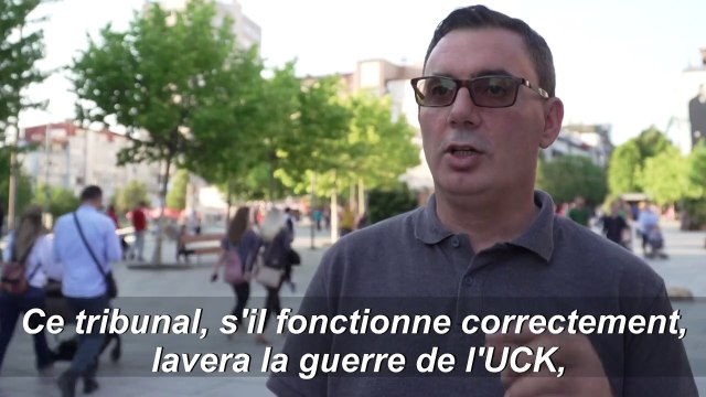 Des Kosovars réagissent aux accusations de crimes de guerre portées contre le président Thaci