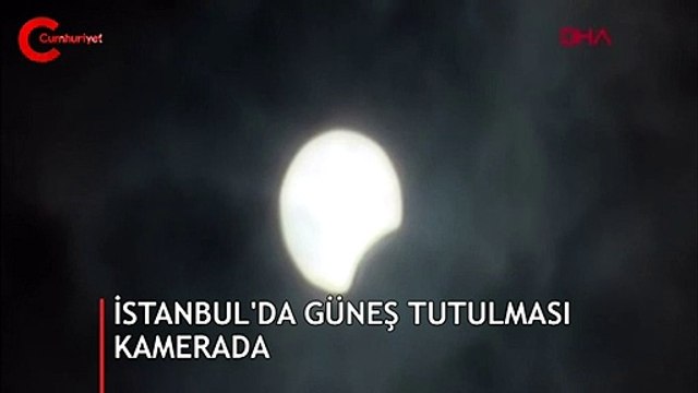İstanbul'dan güneş tutulması böyle izlendi