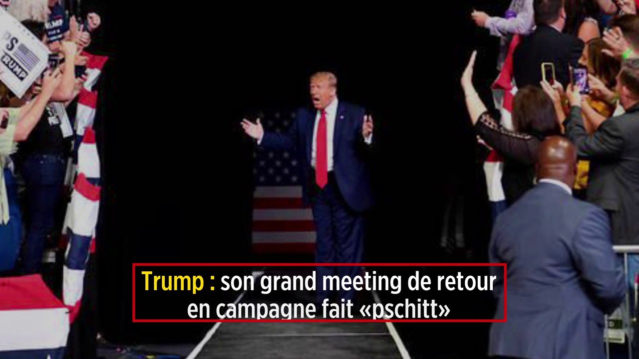 Trump : son grand meeting de retour en campagne fait « pschitt »