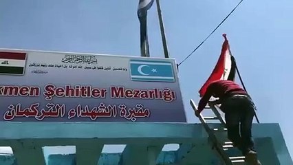 Abdullah Ağar duyurdu: Ay yıldızlı gök bayrağı orada tekrar dalgalandırdılar