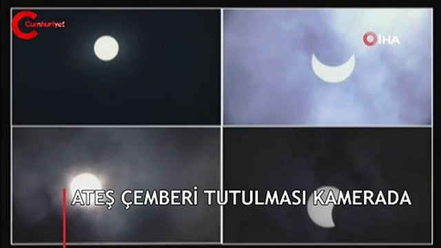 Çin’de ‘Ateş Çemberi’ güneş tutulması görüntülendi