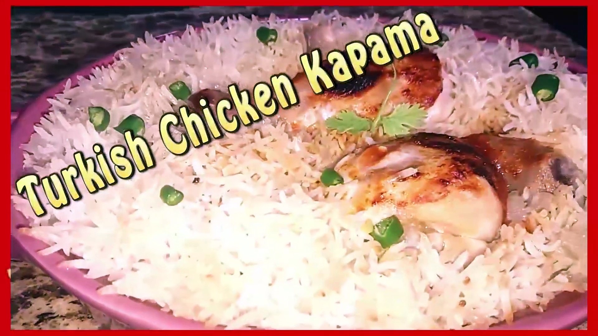 ⁣Turkish Chicken Recipe  Turkish Rice Recipe  Turkish Chicken Kapama