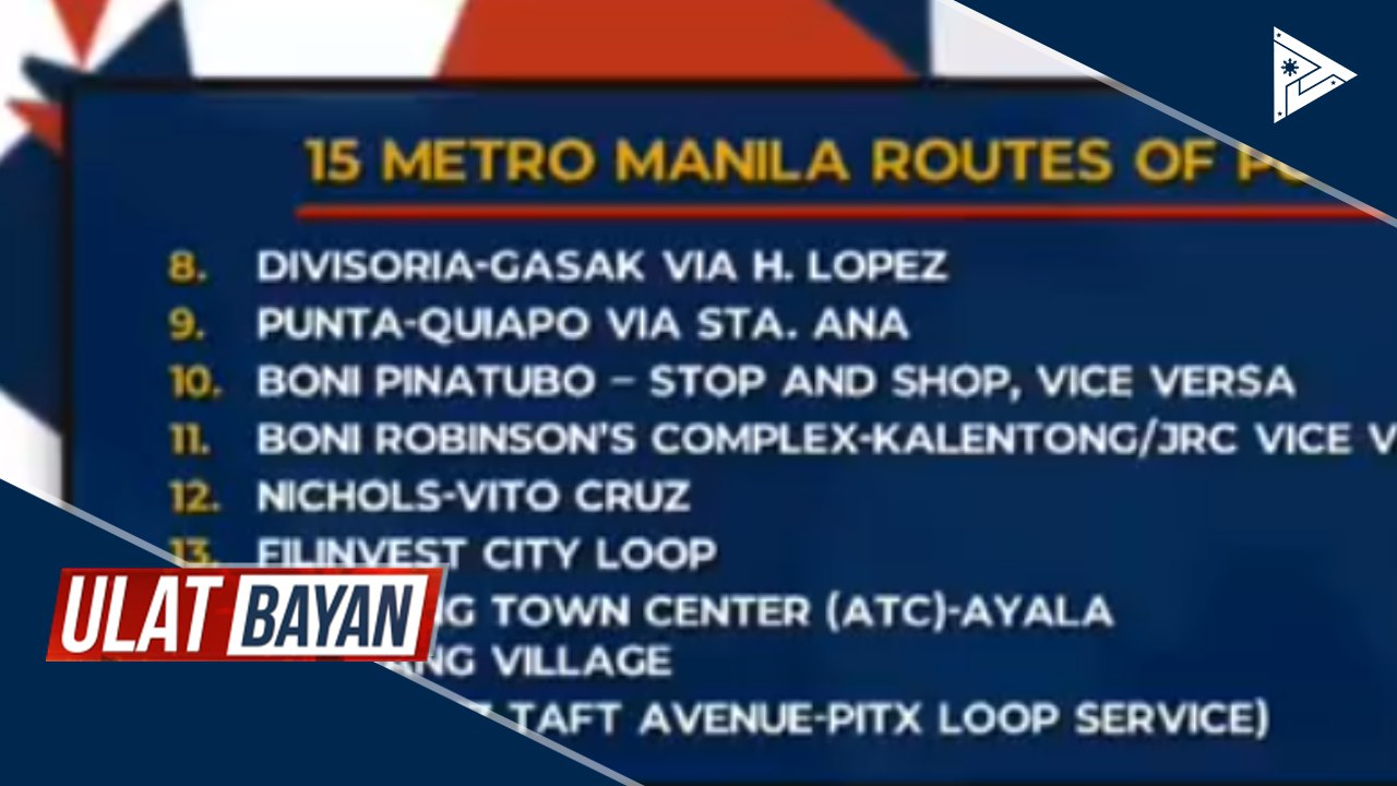15 na ruta sa Metro Manila na maaaring daanan ng mga jeepney, inilatag na