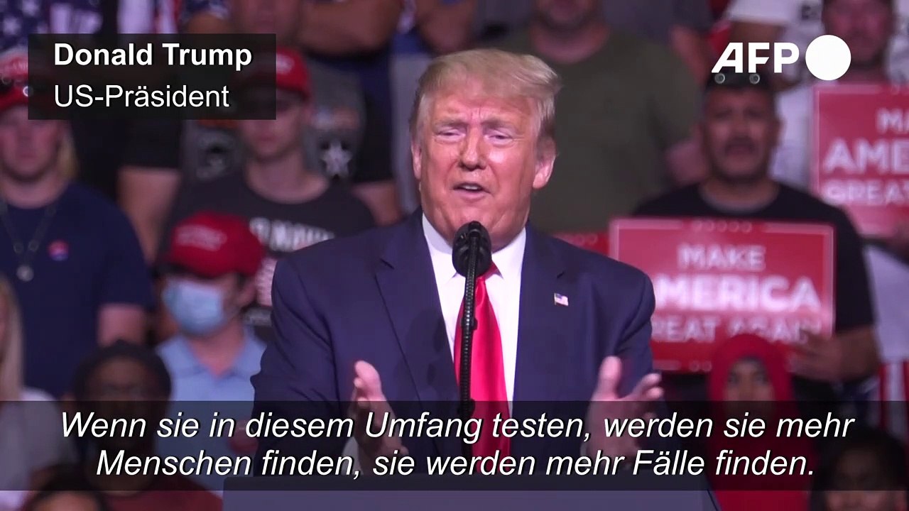 Schlechter Scherz? Trump will weniger Corona-Tests