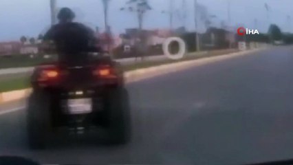 ATV ile kara yolunda pes dedirten hareketler
