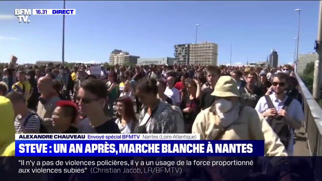 À Nantes, la marche blanche en hommage à Steve Maia Caniço a débuté