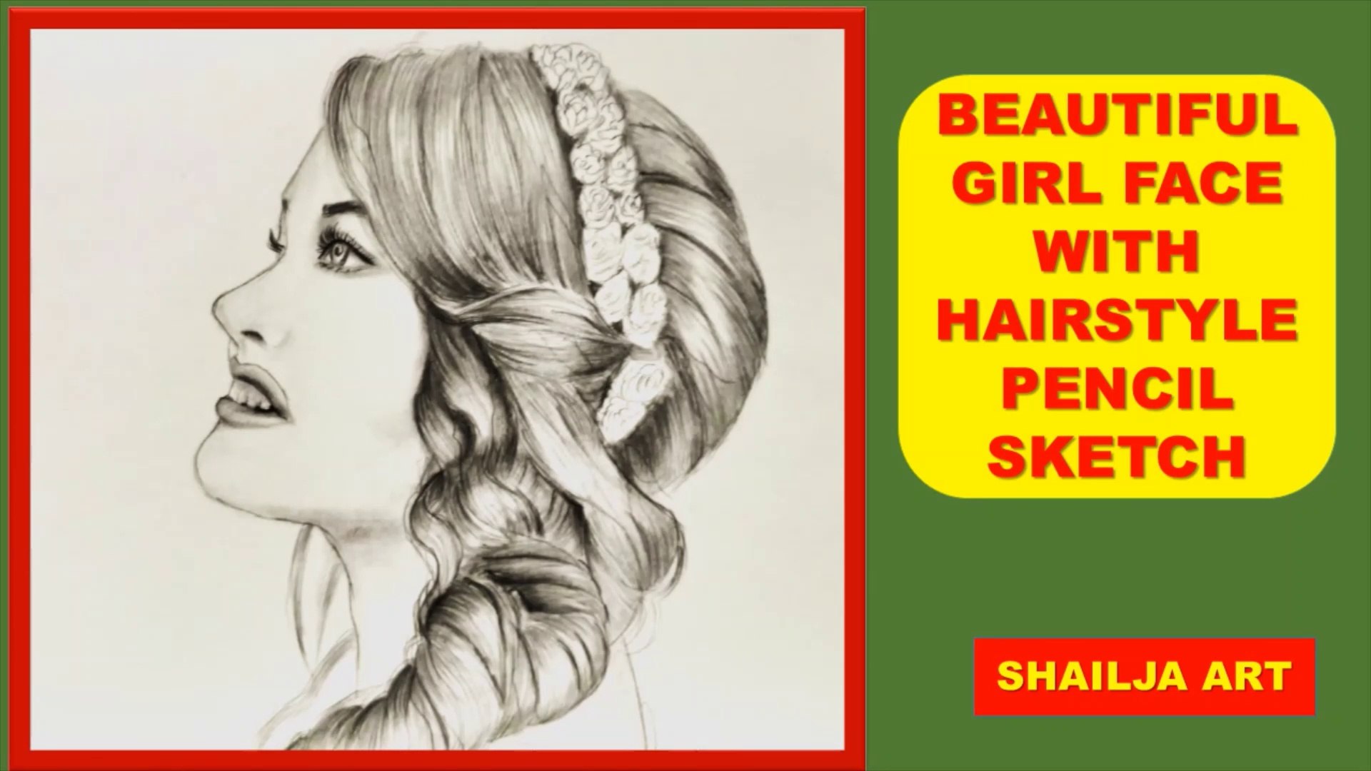 how to draw side face girl with hairstyle pencil sketch || how to draw a  face for beginner - video Dailymotion