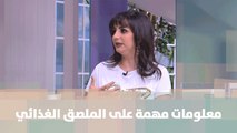 معلومات مهمة على الملصق الغذائي  - د.ربى مشربش - تغذية