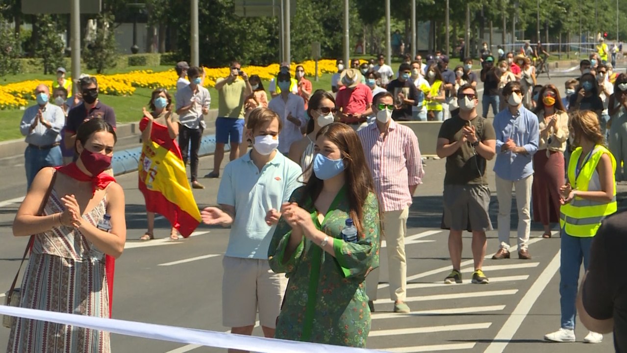 Madrid acoge el primer homenaje a las víctimas del coronavirus