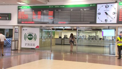 La Estación de Chamartín, durante el primer día tras la finalización de la alarma