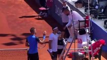 El sospechoso saludo de Dimitrov antes de dar positivo por coronavirus