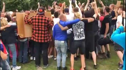 Dutch police use water cannon to disperse The Hague protest