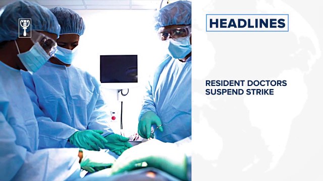 Fire delays opening Lagos/Ibadan outbound lane, Resident doctors suspend strike and more